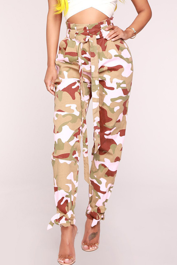 red camouflage pants