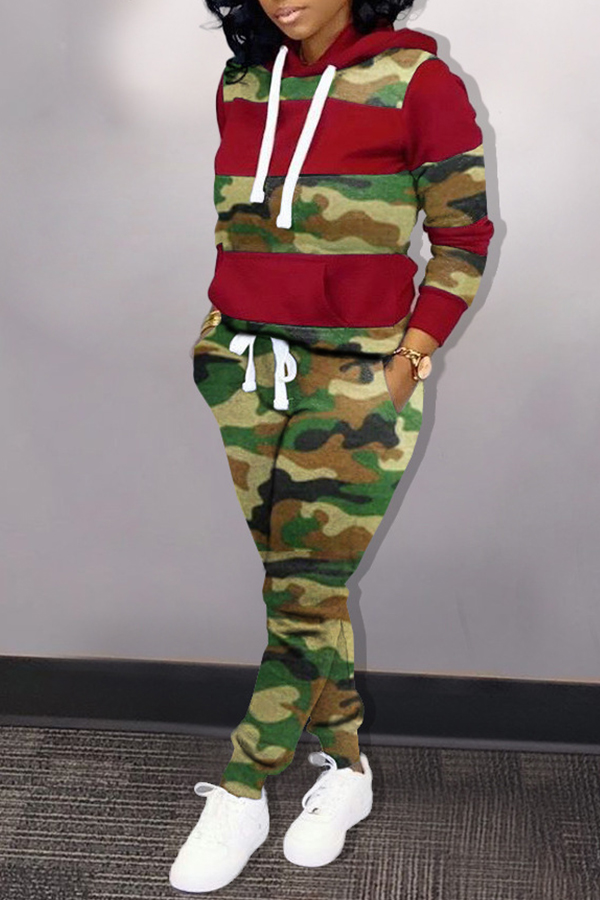 patchwork pants two piece outfits