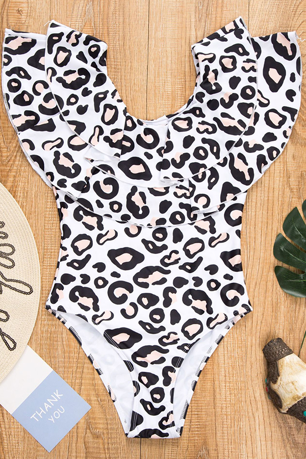 Lovely Leopard Print Bathing Suit One Piece Swimsuitlw Fashion Online For Women Affordable