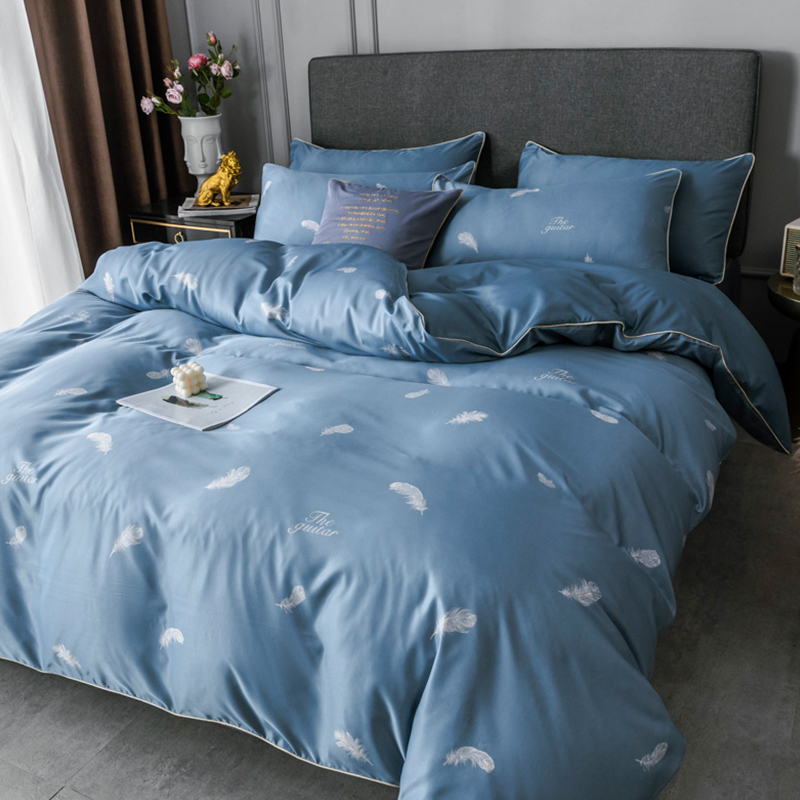 Lovely Trendy Print Baby Blue Bedding SetLW Fashion Online For Women