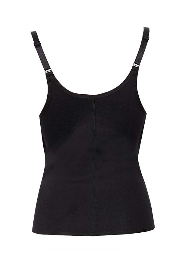 Lovely Sportswear Zipper Design Black Bustiers