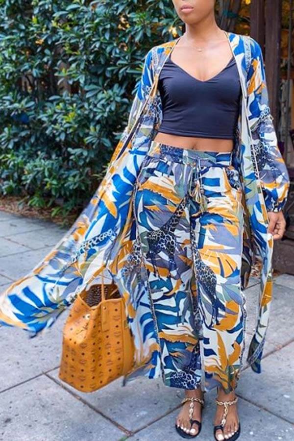 bohemian print pants