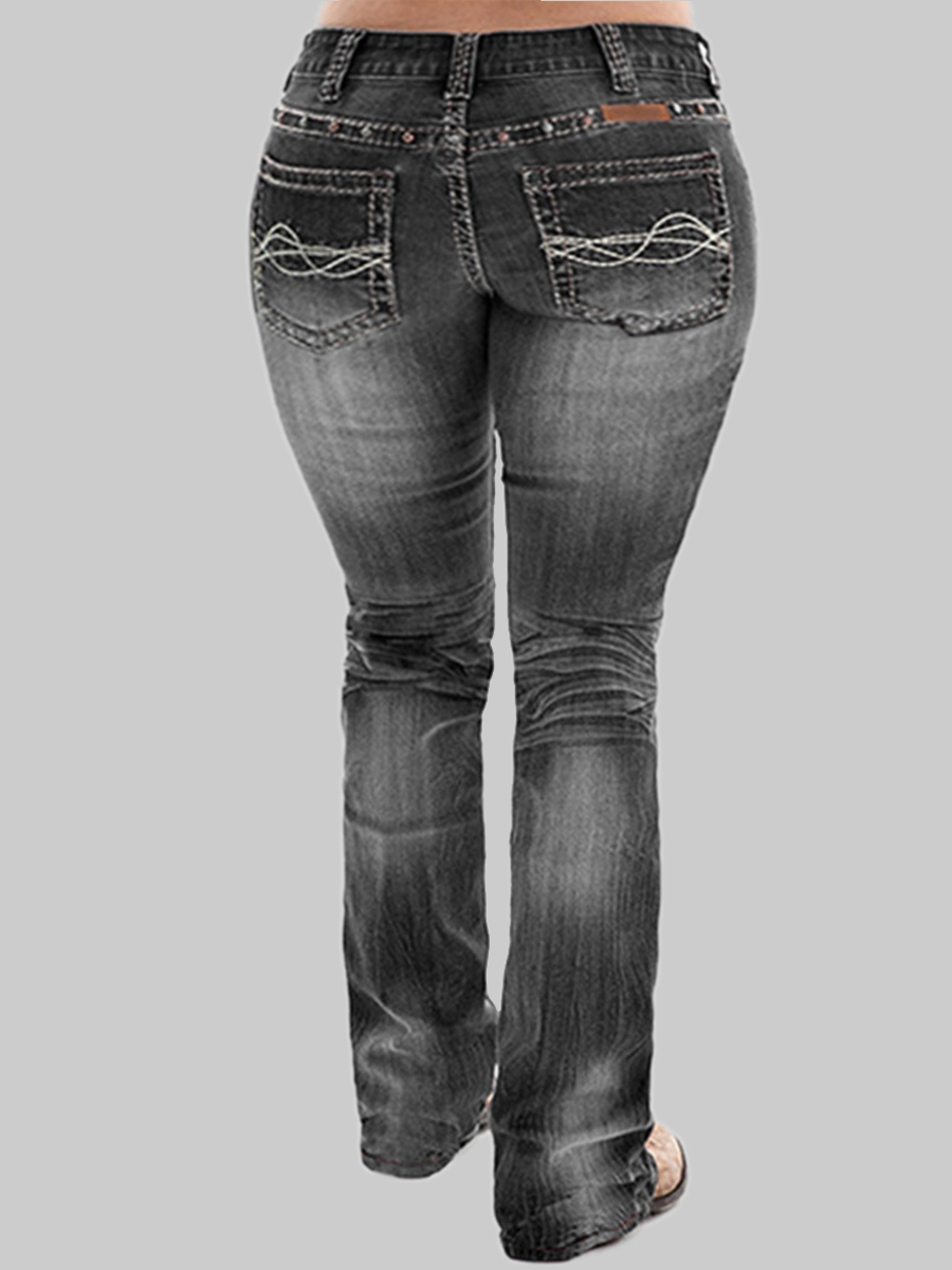 high waisted black jeans plus size