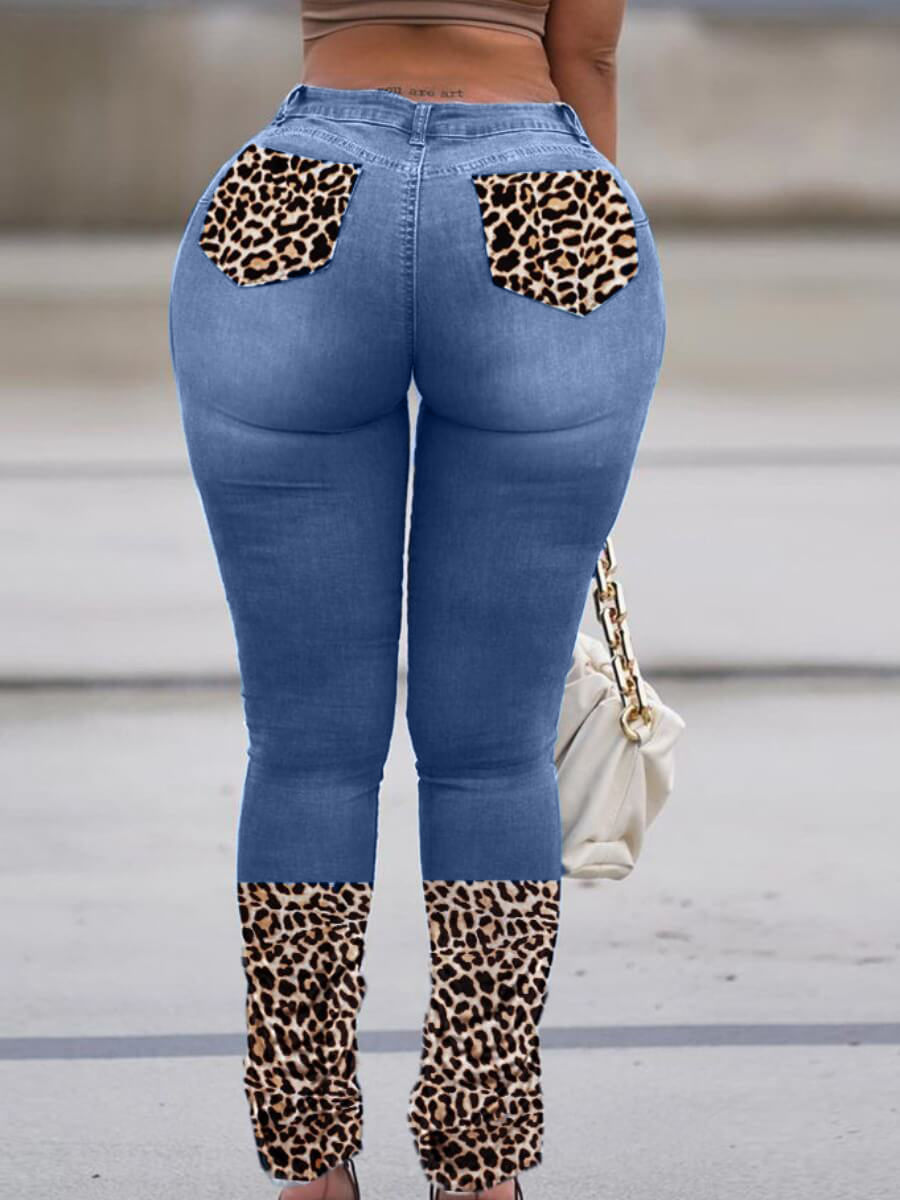 high waisted leopard pants