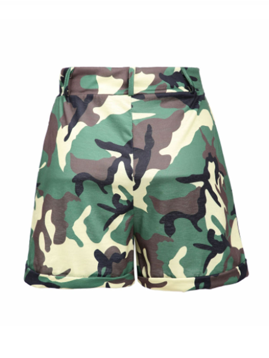 Lovely Plus Size Trendy Camo Print Two-piece Shorts SetLW | Fashion ...